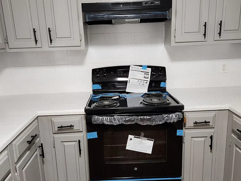 plenty of cabinet storage