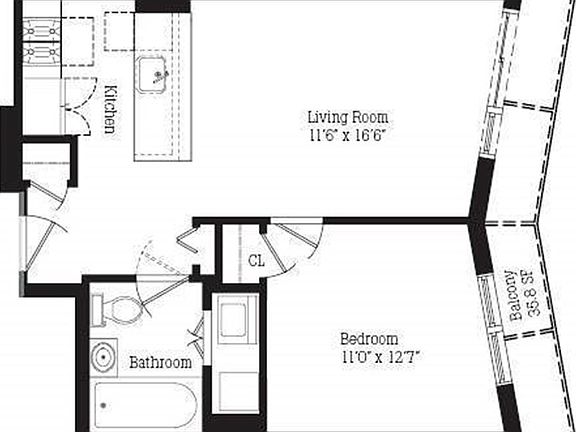2nd image of 117 E 102nd St Penthouse A