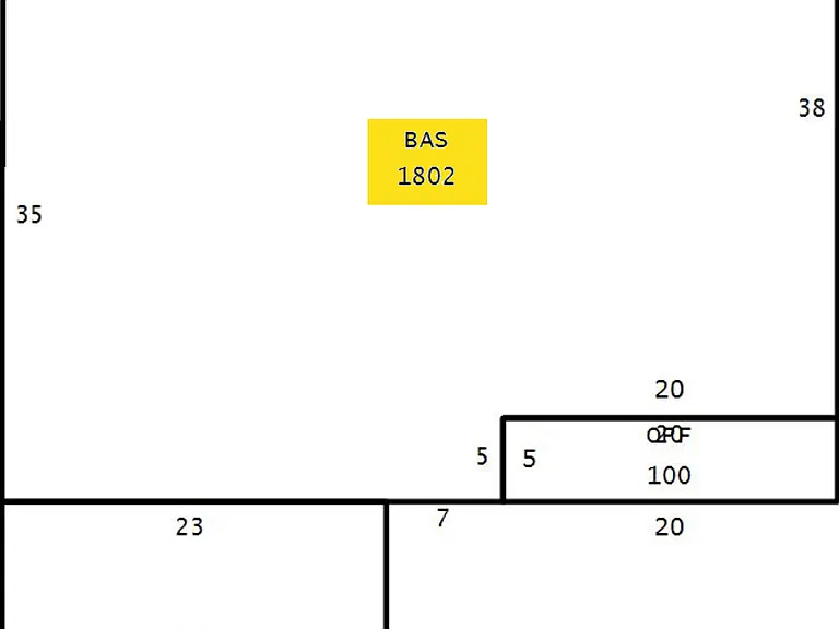 First Level surface Plan drawn by Osceola County.
