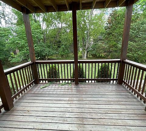 Back deck.
