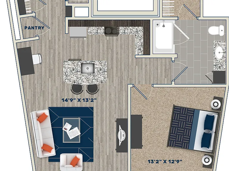 A1F floor plan 5th Street Place