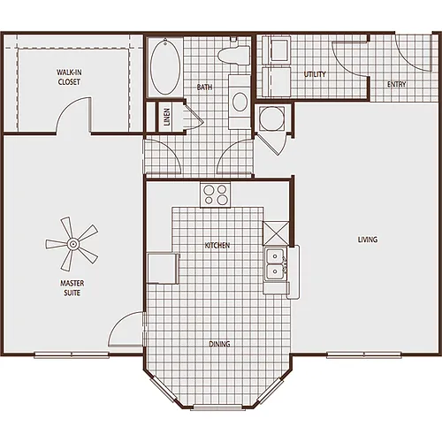 Floor plan 1 Bed