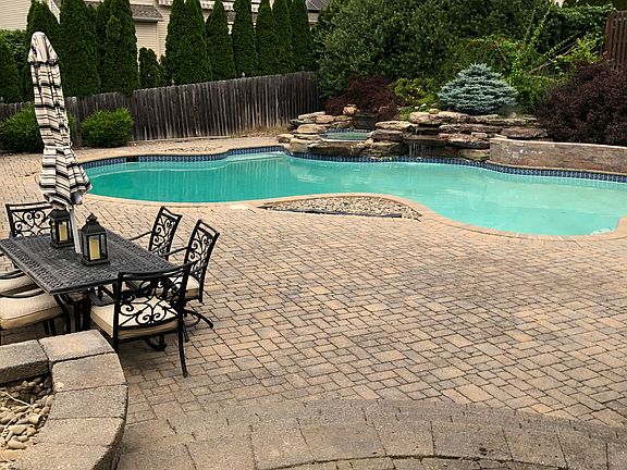 In-ground gunnite pool