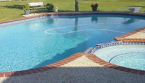  View of the pool from the patio