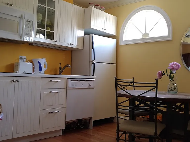 kitchen and dining area