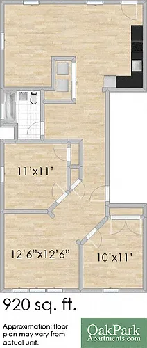Floor plan 409-411 S. Taylor