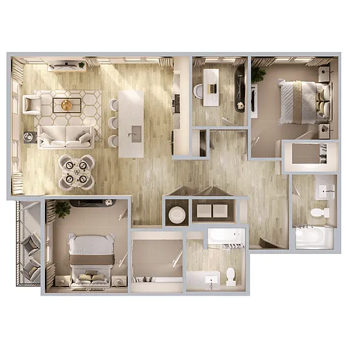 Floor plan B3DA