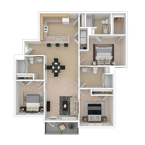 Floor plan Forest Hills - Chardonnay
