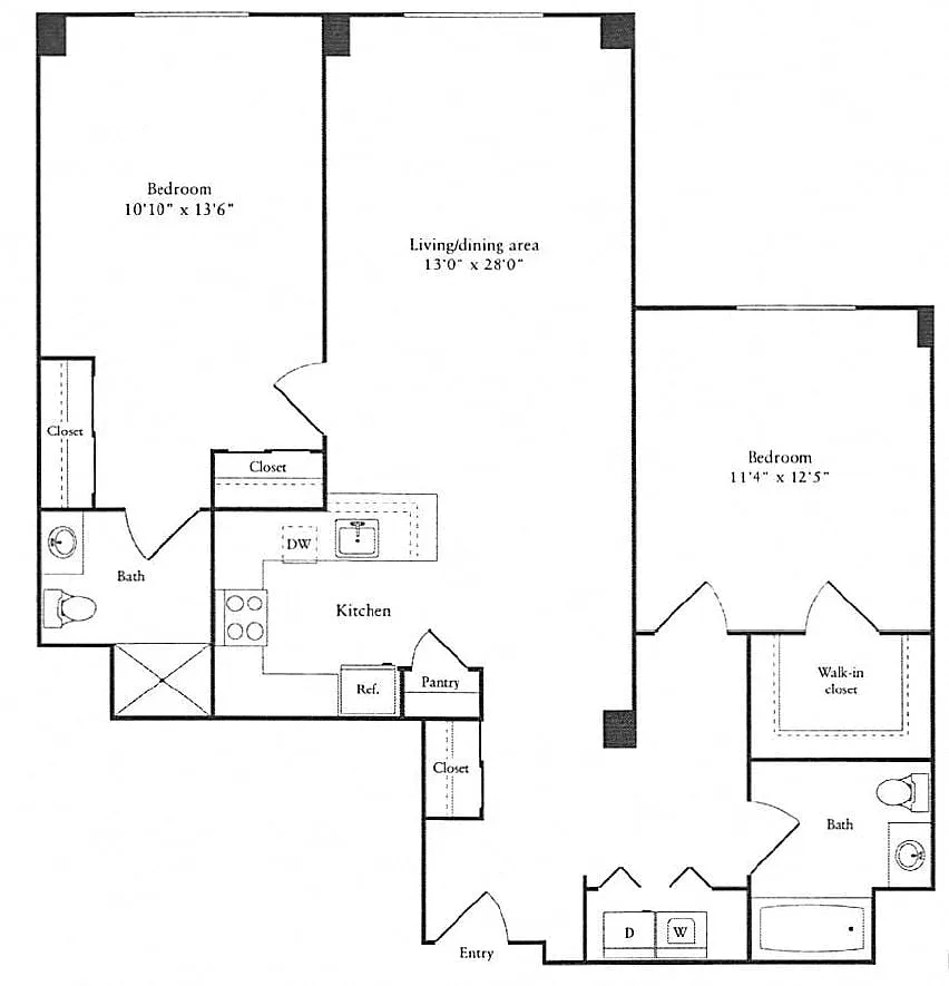 Floor plan 1,216 sq. ft.
