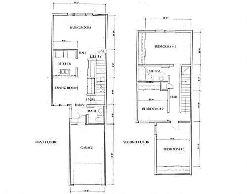 Floor plan 3 Bedrooms | 1.5 Baths