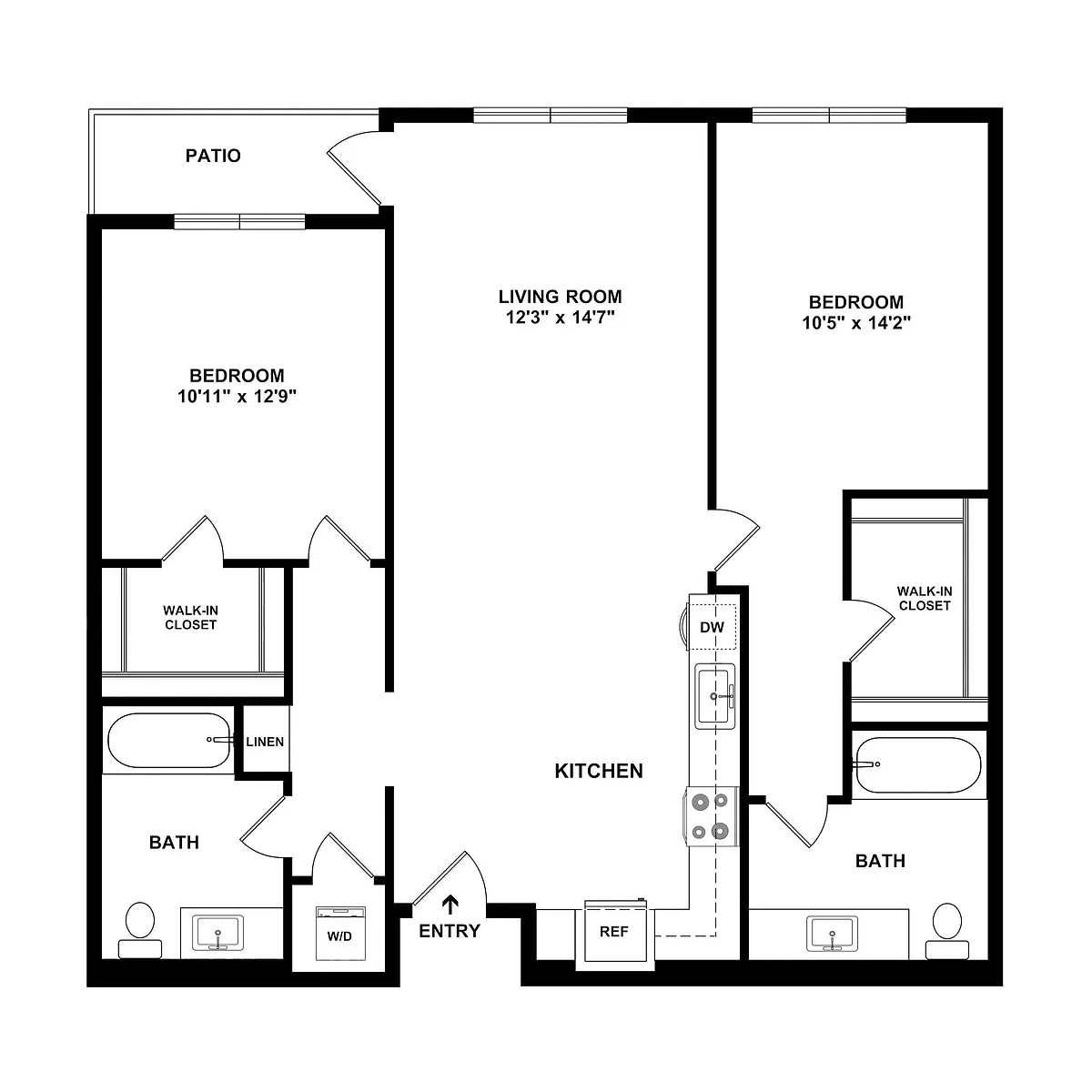 Floor plan 2B