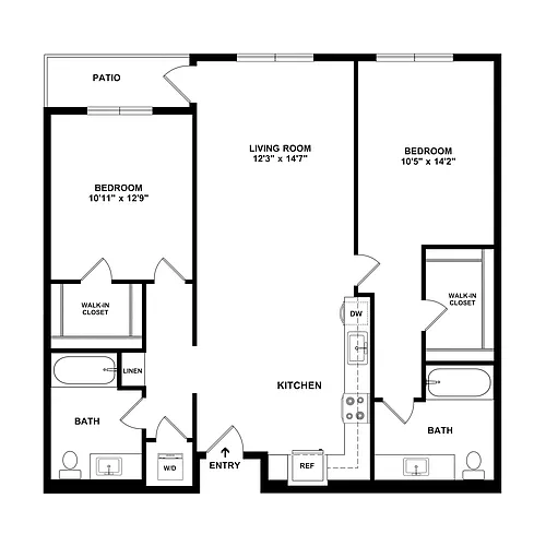 Floor plan 2B