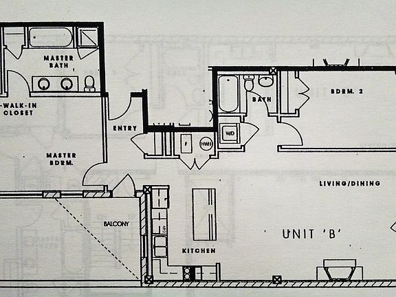 B Unit Floor Plan