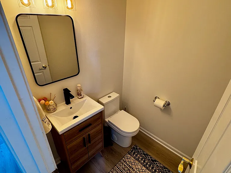 1st level half bathroom