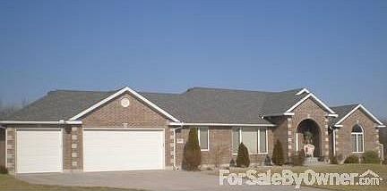 All brick, maintenance free exterior, 3 acres, 3 car garage