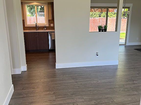 Entry looking into kitchen