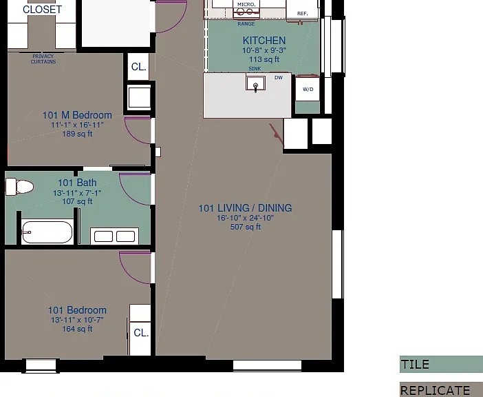 CASE 101 Floorplan