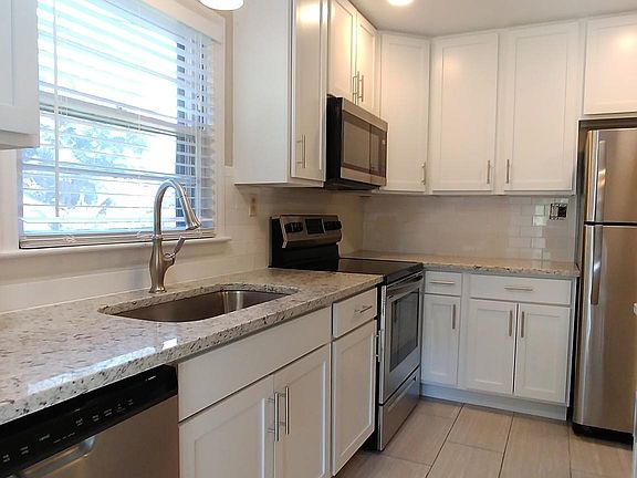 Beautiful tile floors and backsplash
