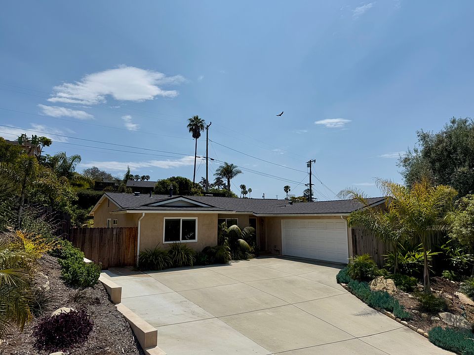 Front of House with large parking area