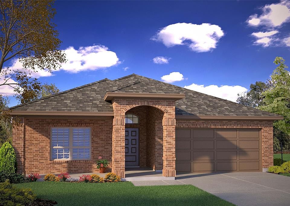 D.R. Horton's Gallup floorplan - Elevation B. All photos shown here may not depict the specified home & features included are for illustration purposes only.