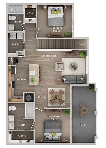 Floor plan B2 -Classic w/Garage