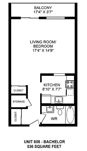Floor plan Bachelor A