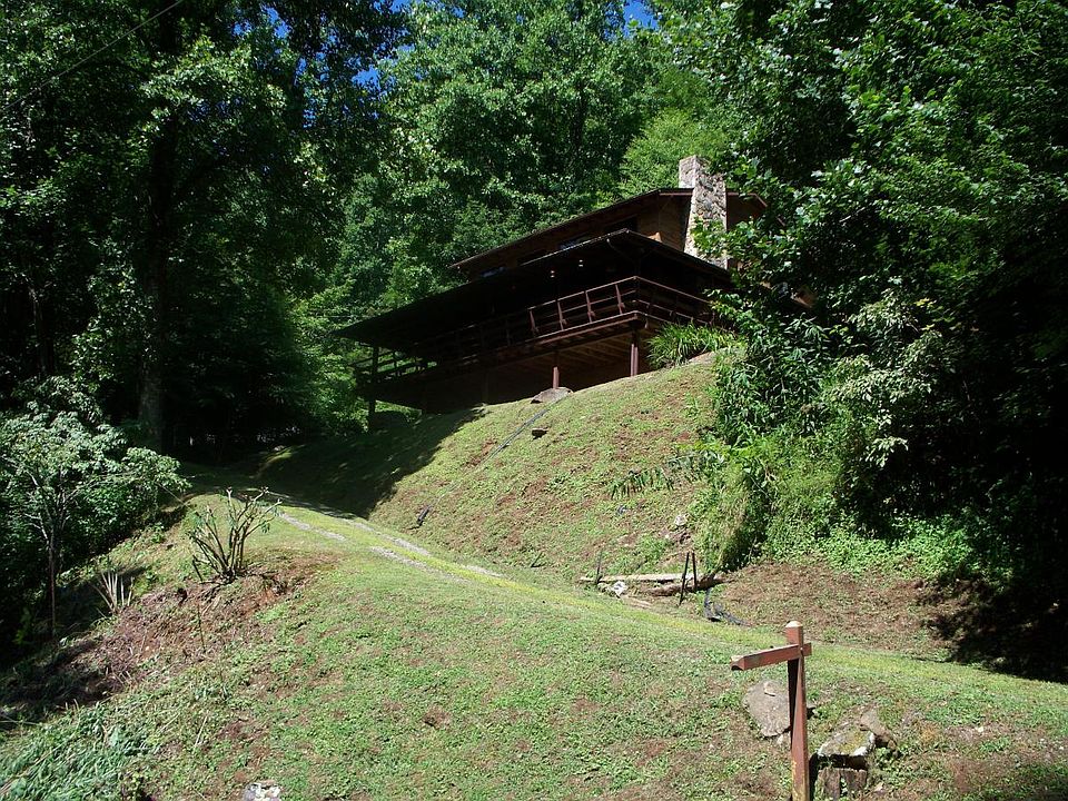 Road and front of house