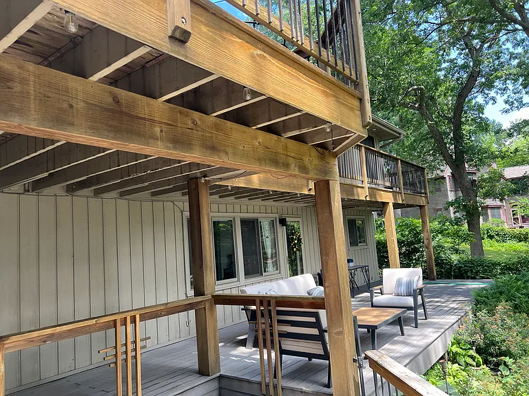 Lower Deck with Patio Furniture