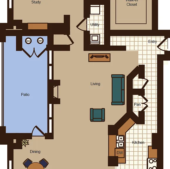D1PR floor plan Promenade Place