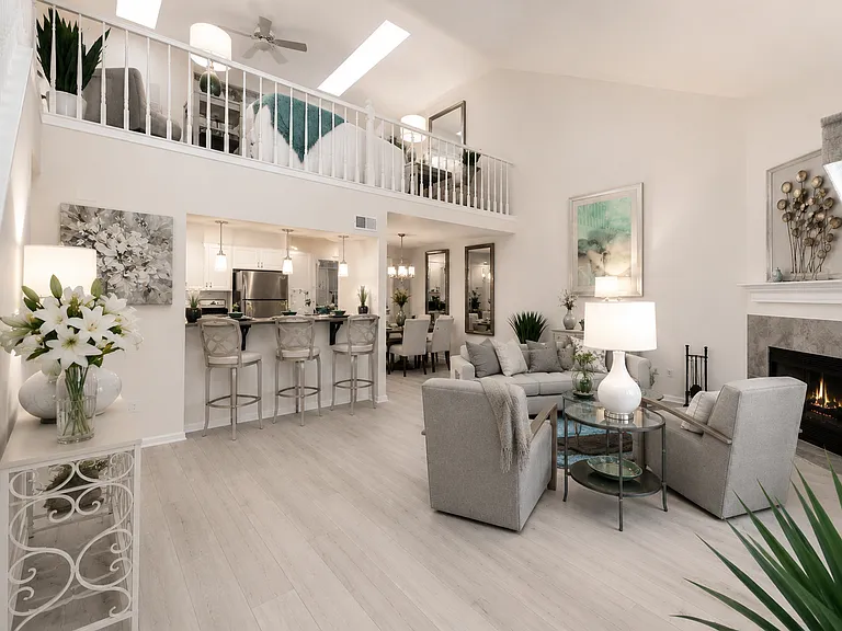 Upper 3 bedroom/2 bedroom with den units have a loft space. Some units have plank flooring