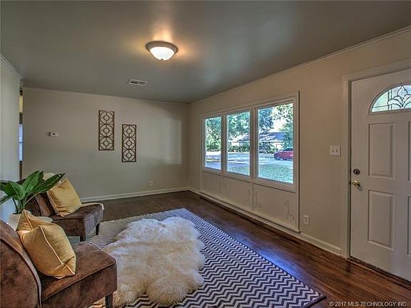 Family Room with Hardwood Floors