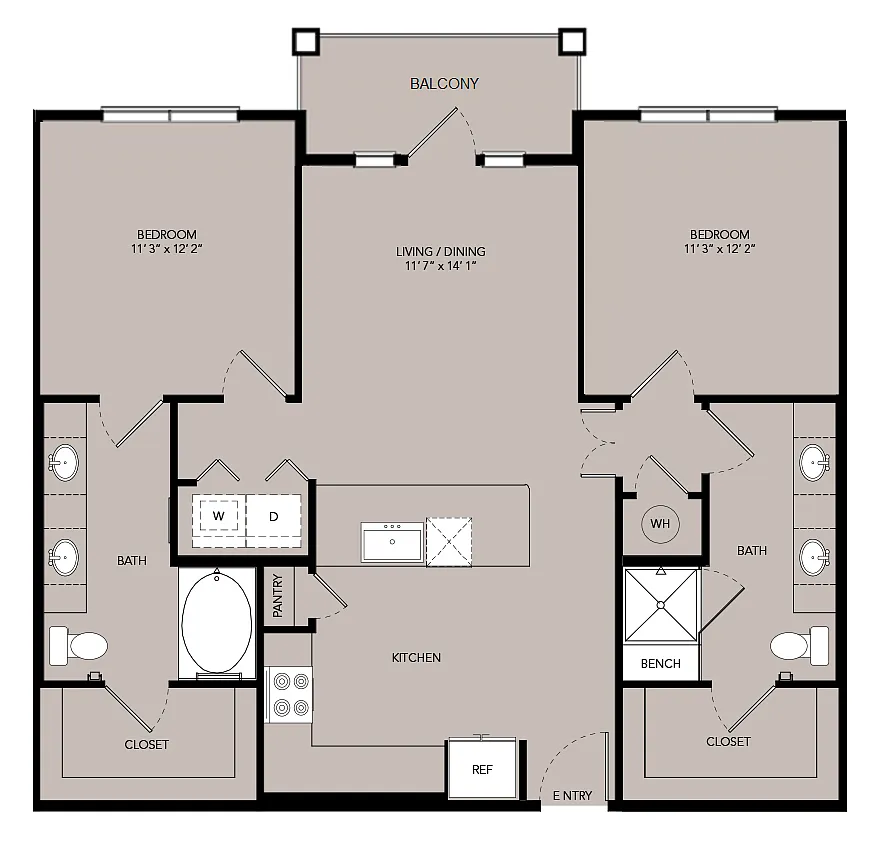 Floor plan B2-1093sf