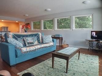 Living area - fantastic view and couch folds into a 2nd bed.