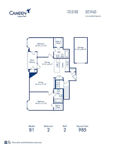 Floor plan B1