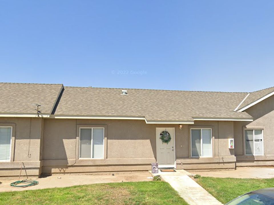Street view of apartment complex