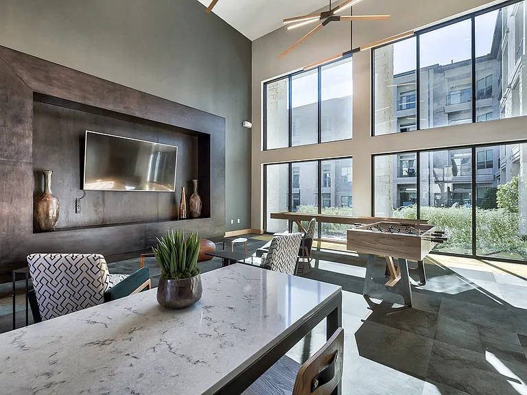 Find hours of entertainment in the game space within the expansive clubroom