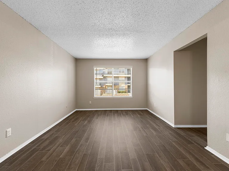 Spacious living room, our 2 bed 2 bath apartment
