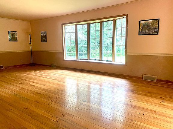 Bay window in living room