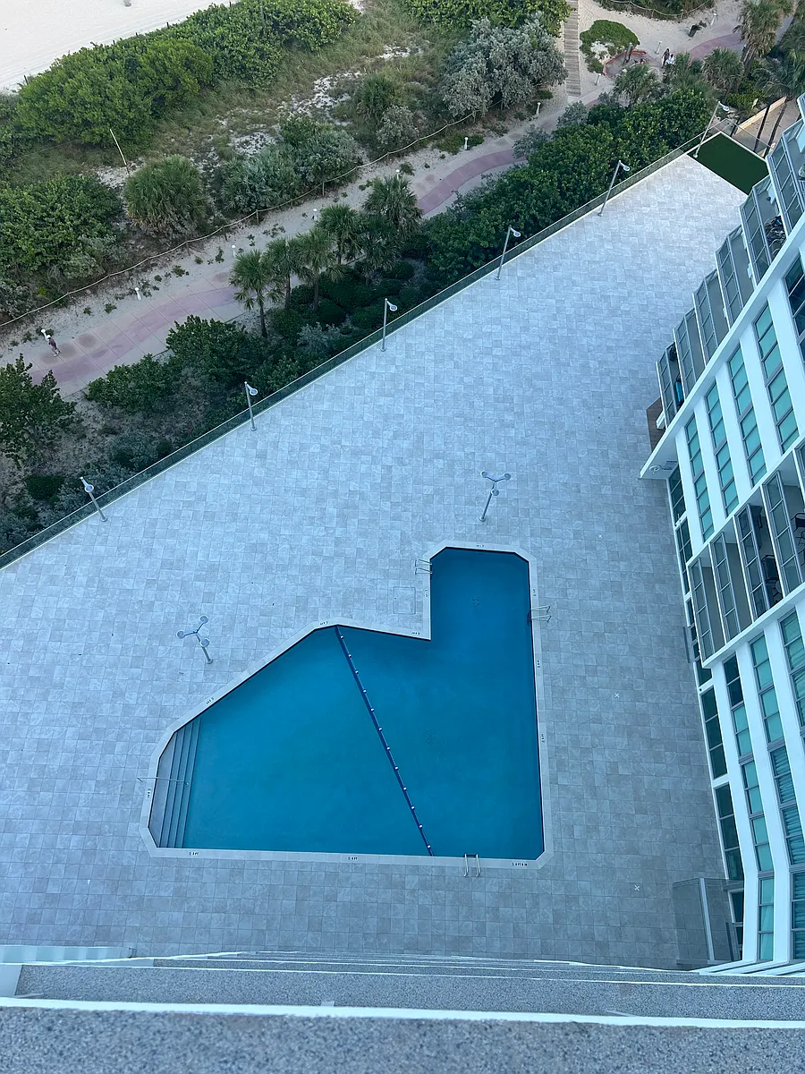 View from Balcony - 7135 Collins Ave #1804
