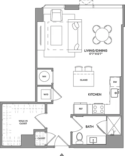 Floor plan Studio-S9