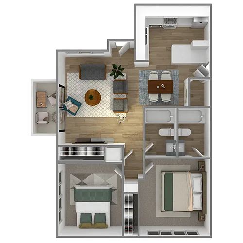 Floor plan Majorca 2x2 Upgrade