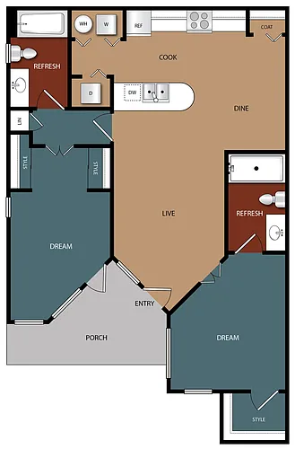 Floor plan B1-Garden