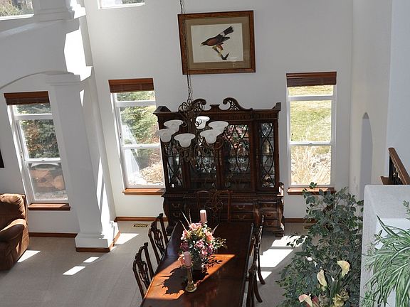 View from 2nd floor to dining area