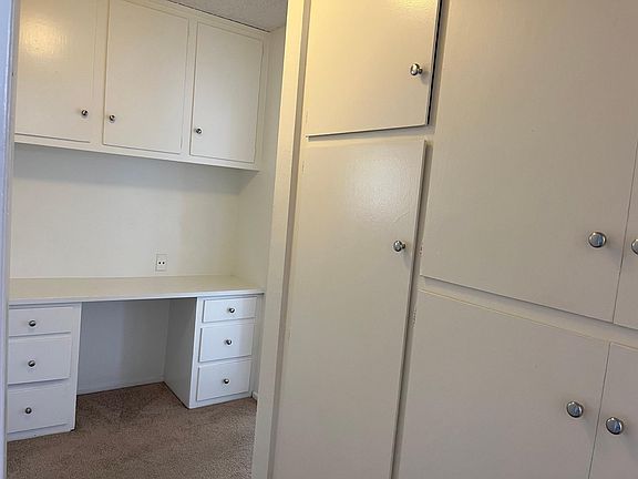 Built-in desk for a home office or study plus lots of storage