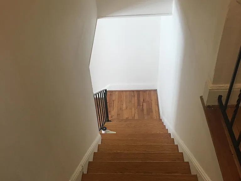 stairs back down - landing upstairs between
