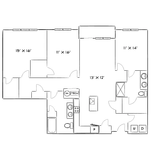 Floor plan Design 3A