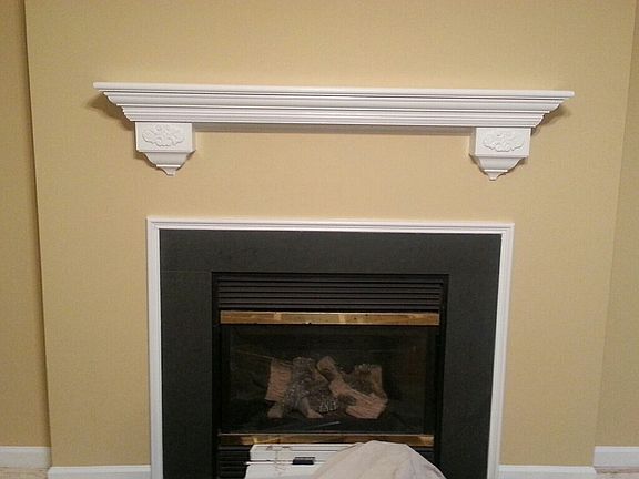 Gas fire place in living room
