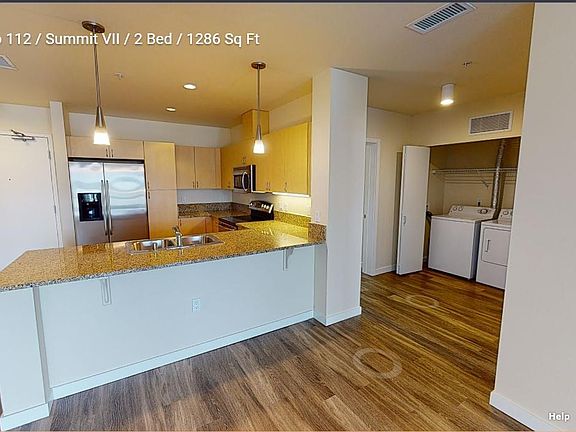 Washer-dryer included