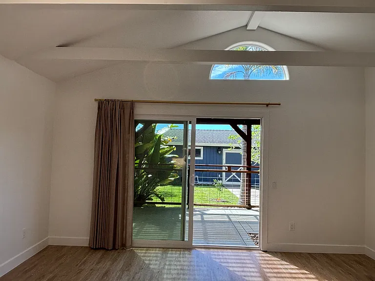 view from living room slider
