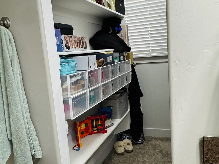 Master walk in closet